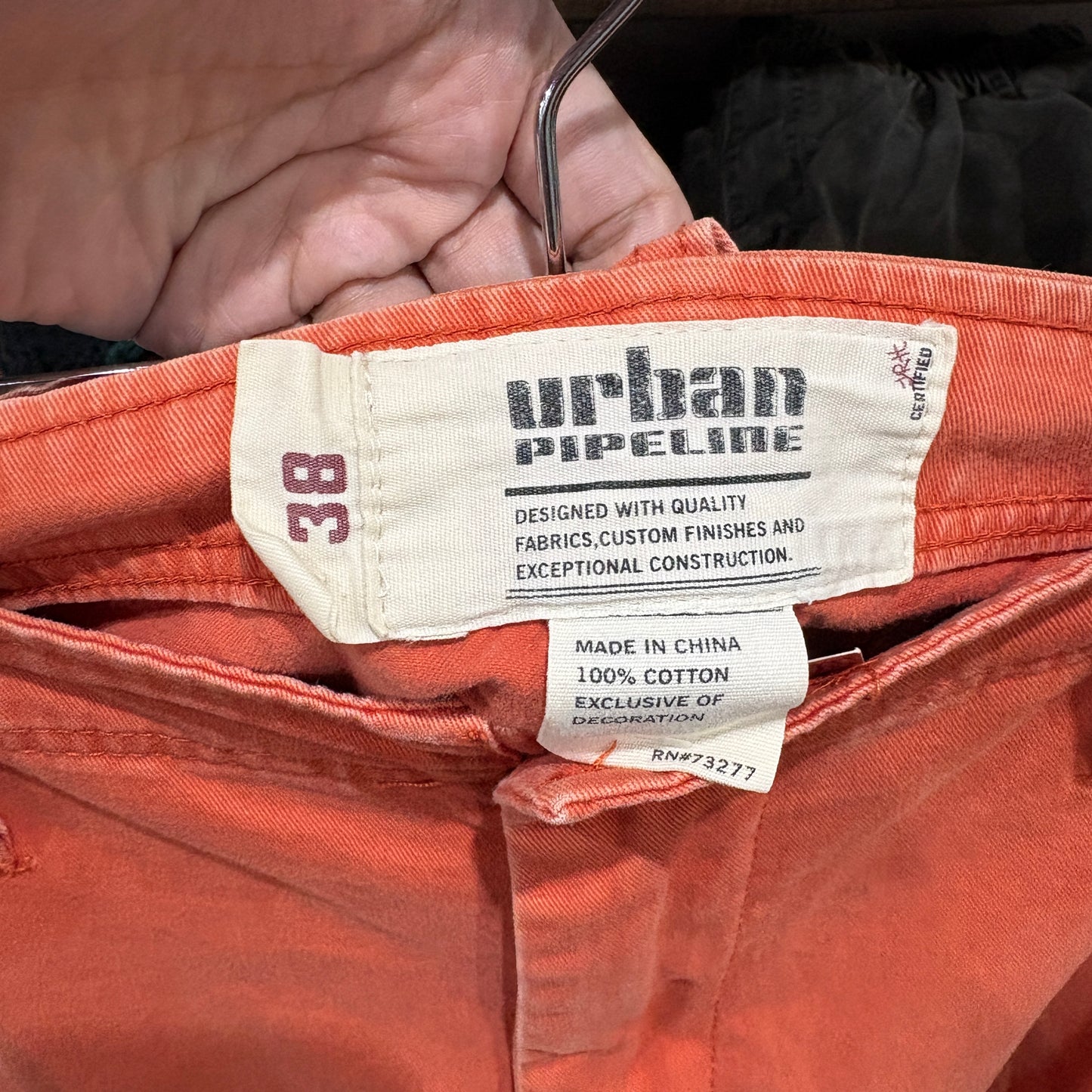 【Urban Pipeline / Chino Cargo Pants / Orange】
