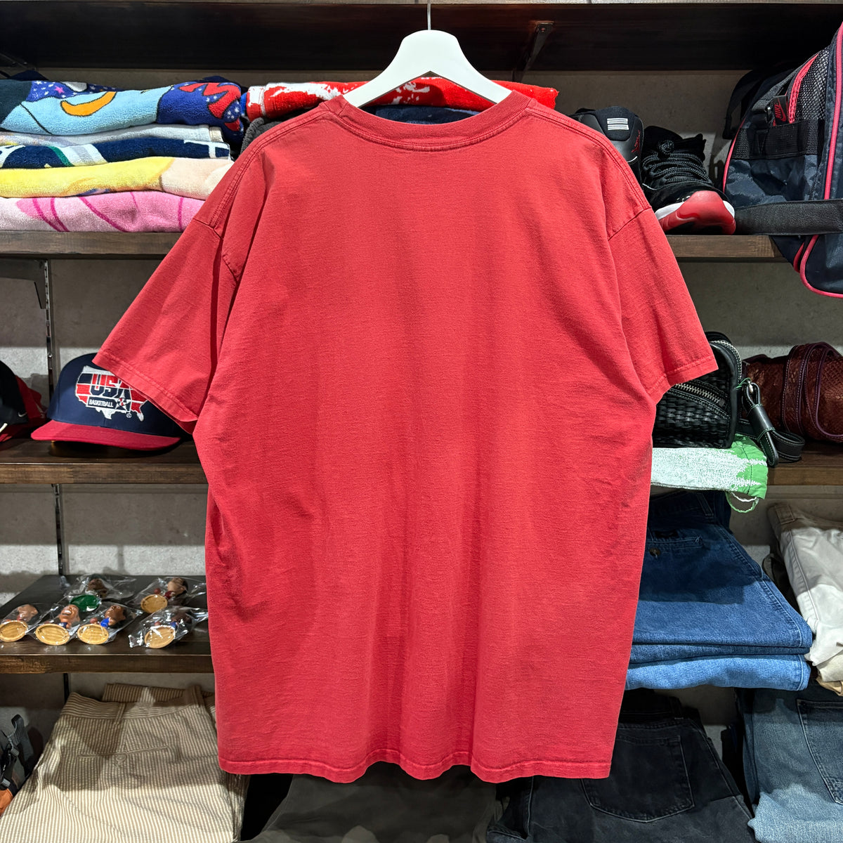 90s Late NIKE "JDI" JUST DO IT Tee XL Red