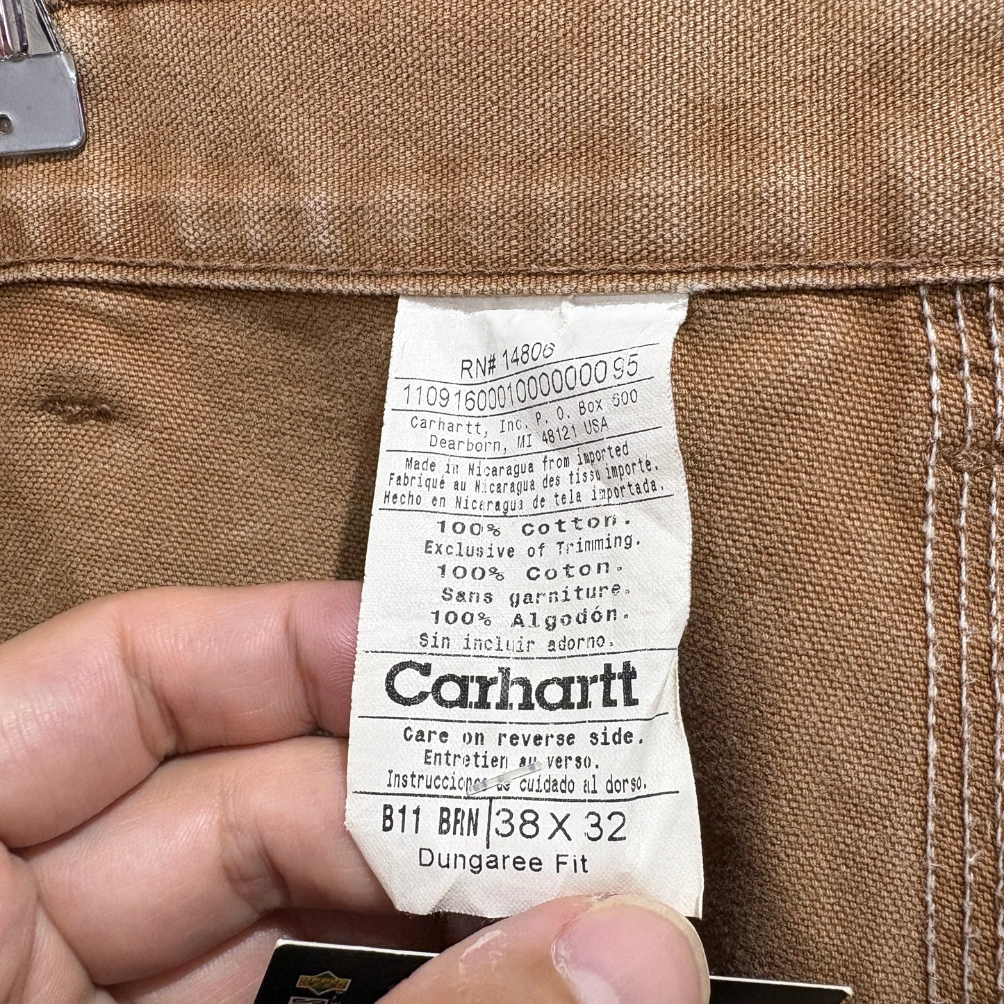 【09s Carhartt “B11” Washed Duck Painter Pants】