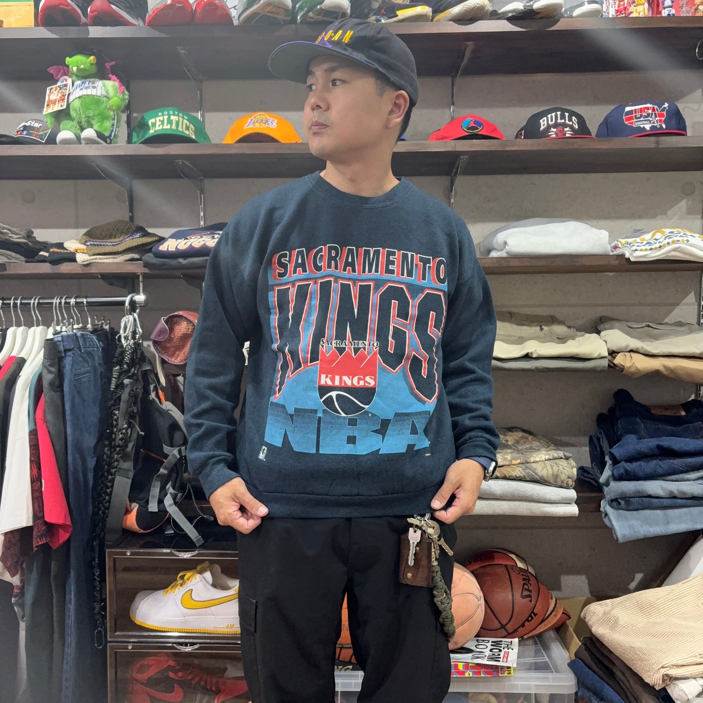 90s ARTEX sacrament kings NBA サクラメント・キングス XL スウェット USA製