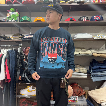 90s ARTEX sacrament kings NBA サクラメント・キングス XL スウェット USA製