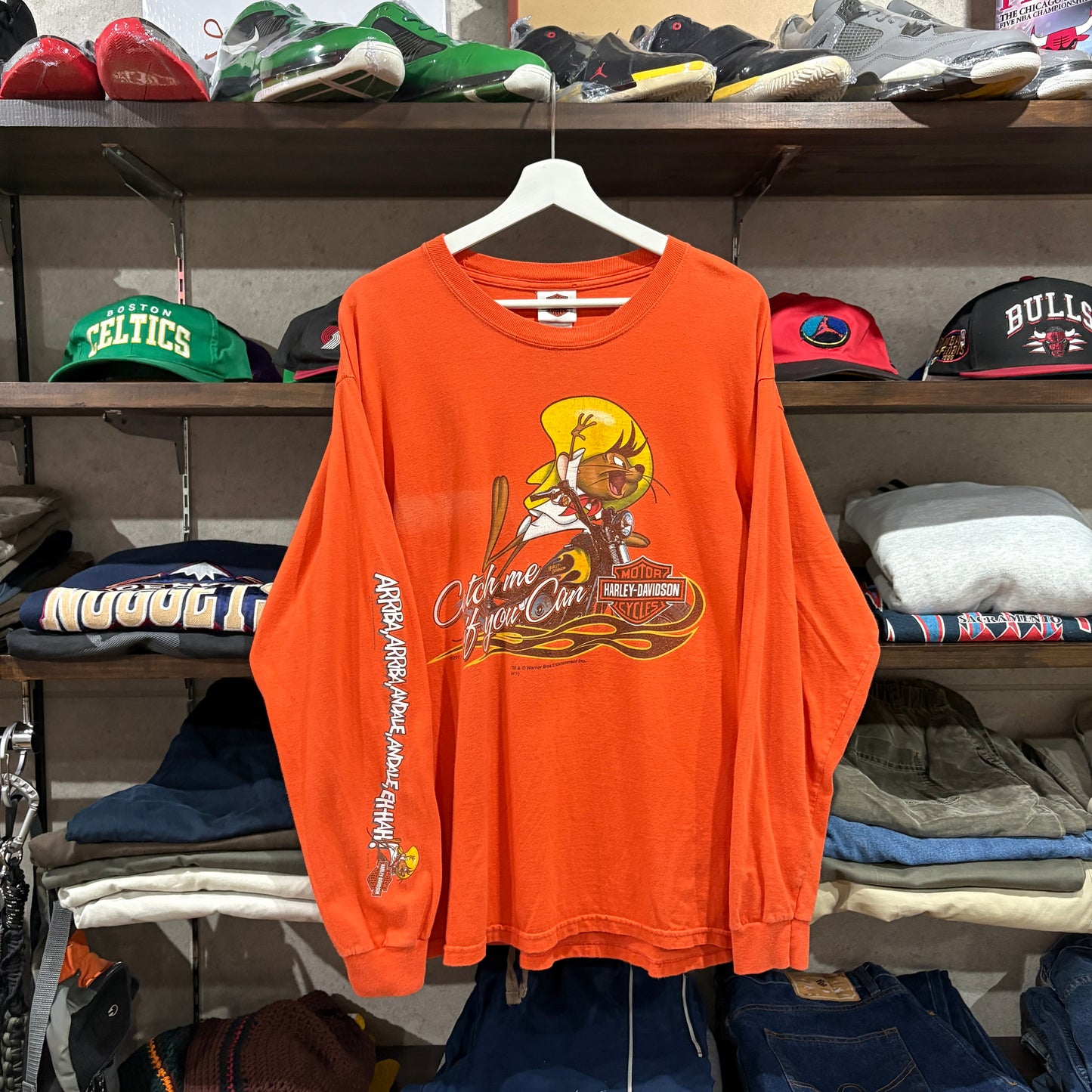 【2011 / Harley-Davidson × Warner Bros. / Long Sleeve T-Shirt / L】