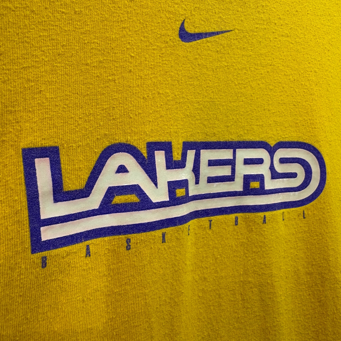 【90s~00s NIKE "LOS ANGELES LAKERS" Print T-Shirt】