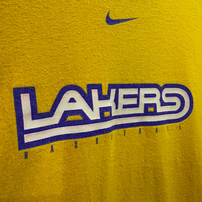 【90s~00s NIKE "LOS ANGELES LAKERS" Print T-Shirt】