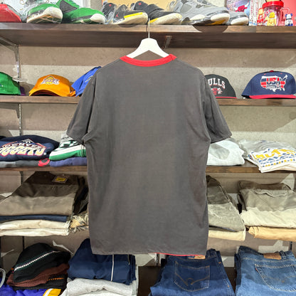 【1980s / Nike / Air Jordan "Double Face" T-Shirt / Navy Tag &amp; Faded / Vintage Tee / Chicago Bulls】