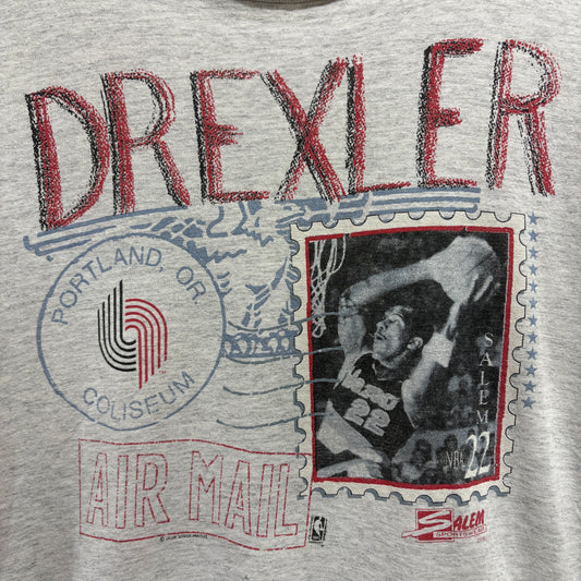 90s SALEM Clyde Drexler Graphic T-Shirt M - Made in USA