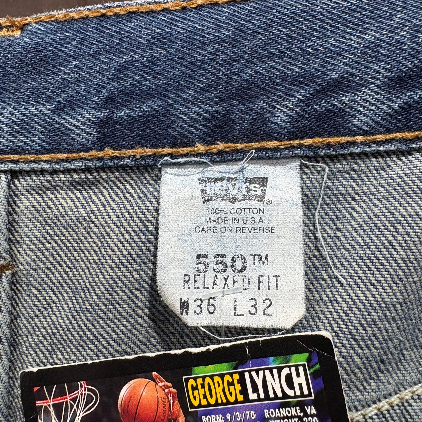【Levi's 550 Relaxed Fit - MADE IN USA】 36/32