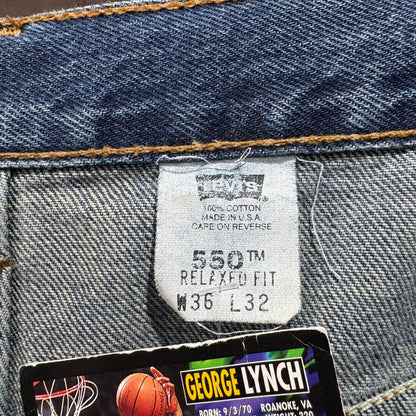 【Levi's 550 Relaxed Fit - MADE IN USA】 36/32