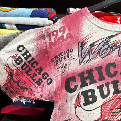 90s Chicago Bulls 1991 NBA Finals & World Champions Graphic Tee L