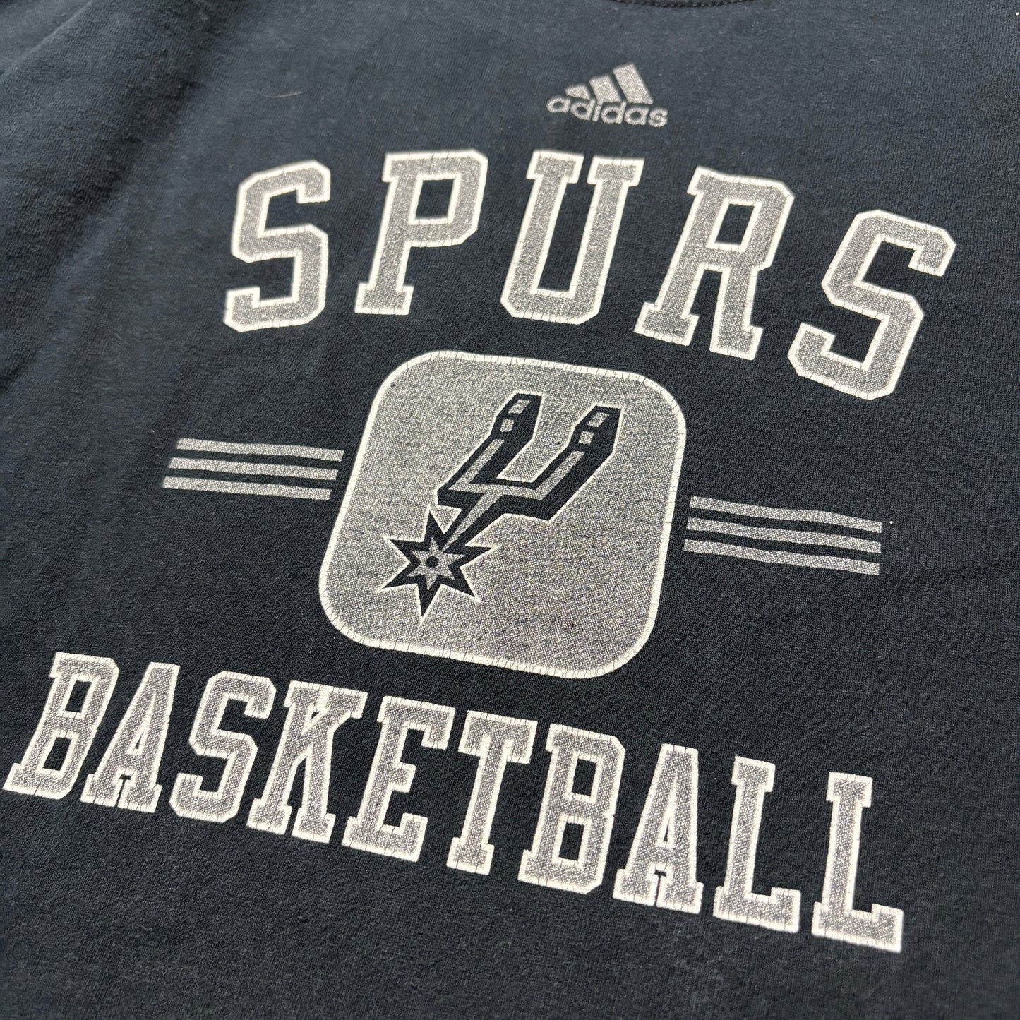 00s adidas NBA SAN ANTONIO SPURS ロンT ロングスリーブT  L相当