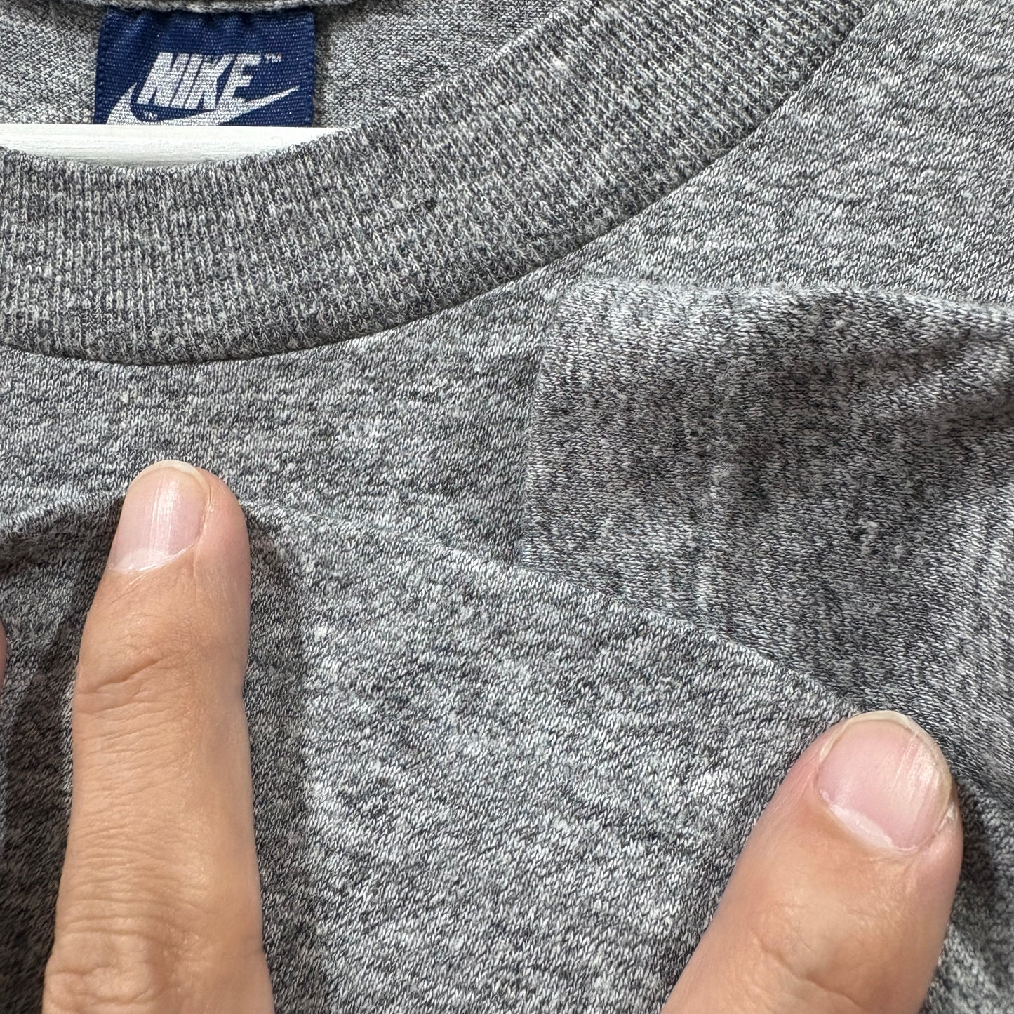 80's "KAMABOKO" NIKE Tee vintage カマボコ　M 霜降りグレー