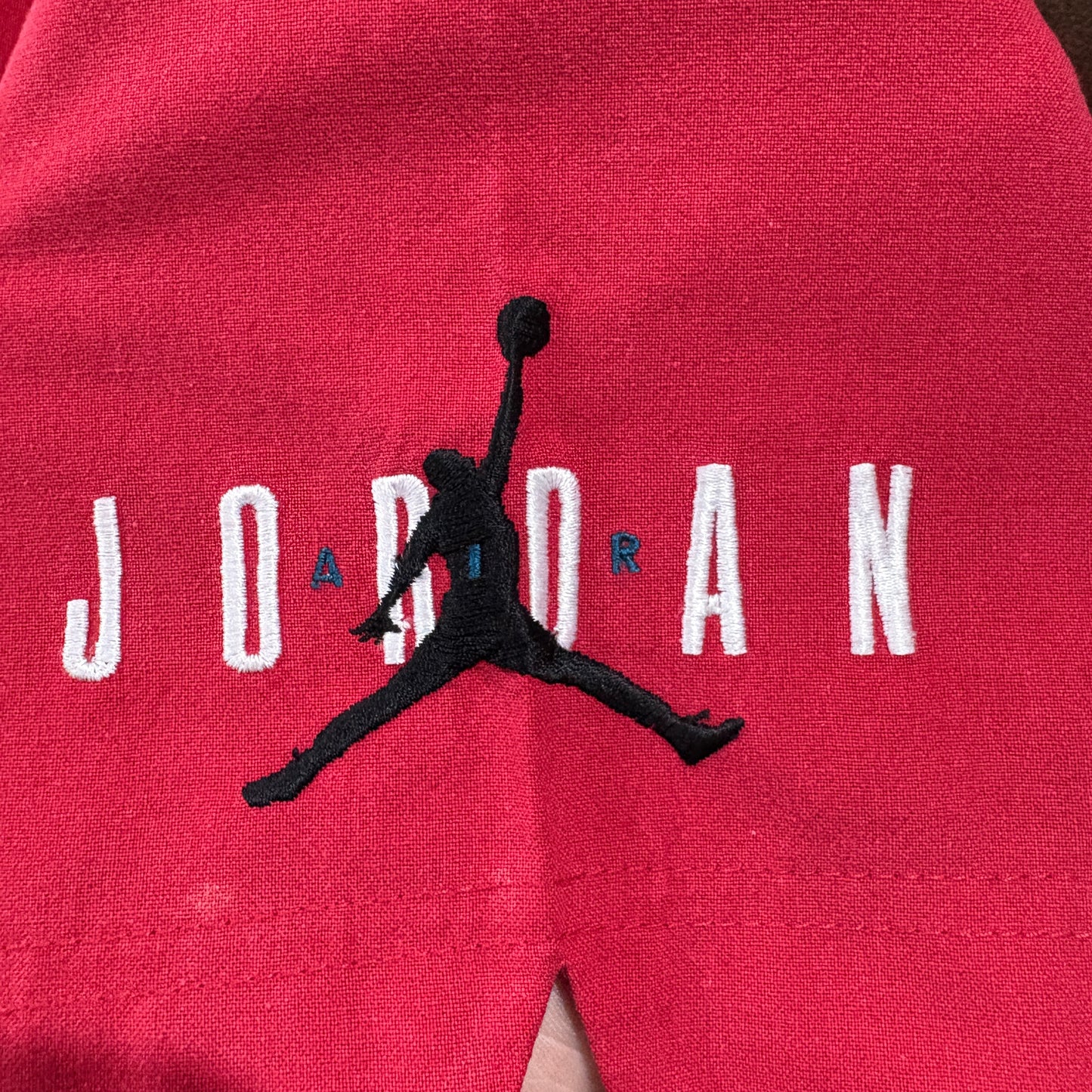 90s NIKE JORDAN ベースボールシャツ　レッド