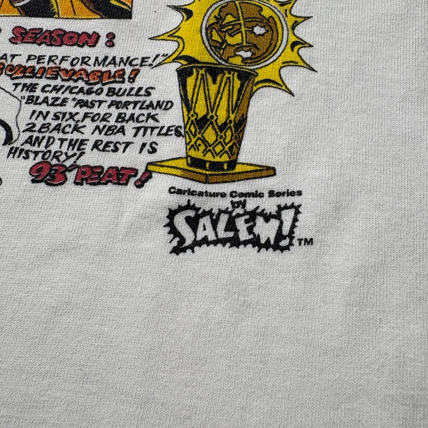 SALEM NBA 1993 3-TIME NBA WORLD CHAMPS CHICAGO BULLS　Tee