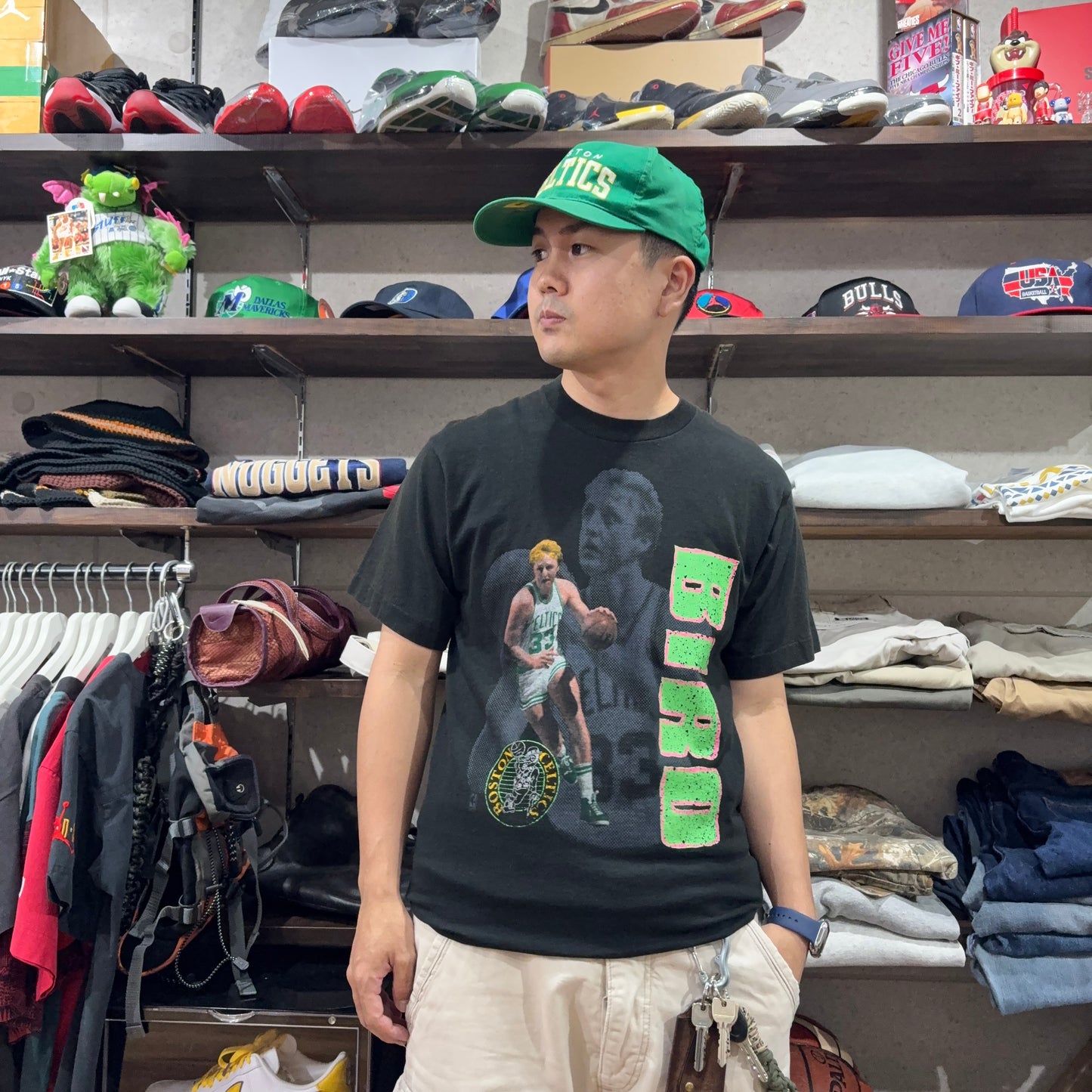 90s Salem NBA Boston celtics #33 Larry Joe Bird ラリーバード Tシャツ L USA製