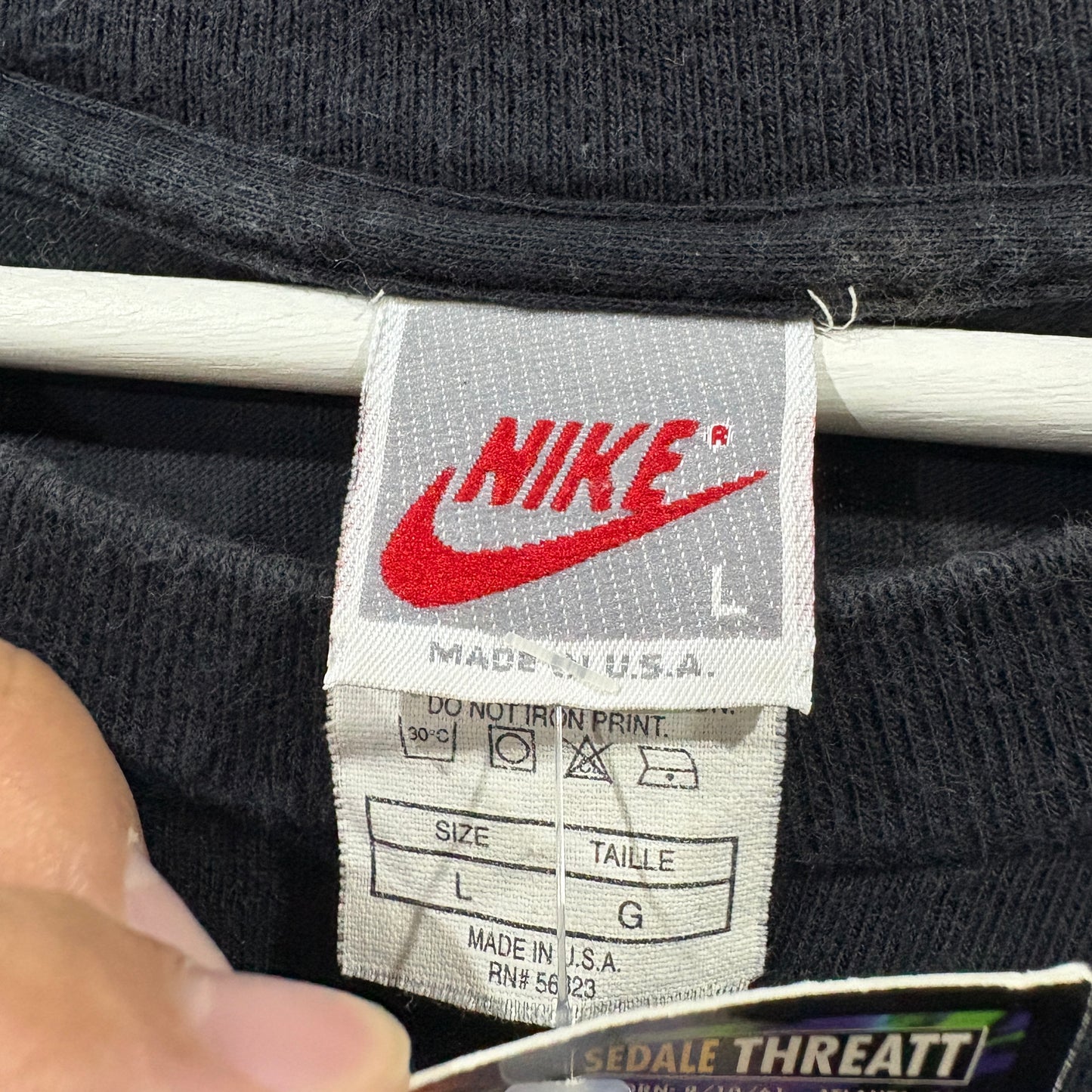 90s NIKE JORDAN "shoot form" Graphic T-Shirt   Chicago Bulls / AJ8〈2〉