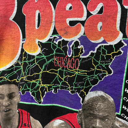 Chicago Bulls / Michael Jordan & Scottie Pippen / 90s Bootleg 3-Peat T-shirt