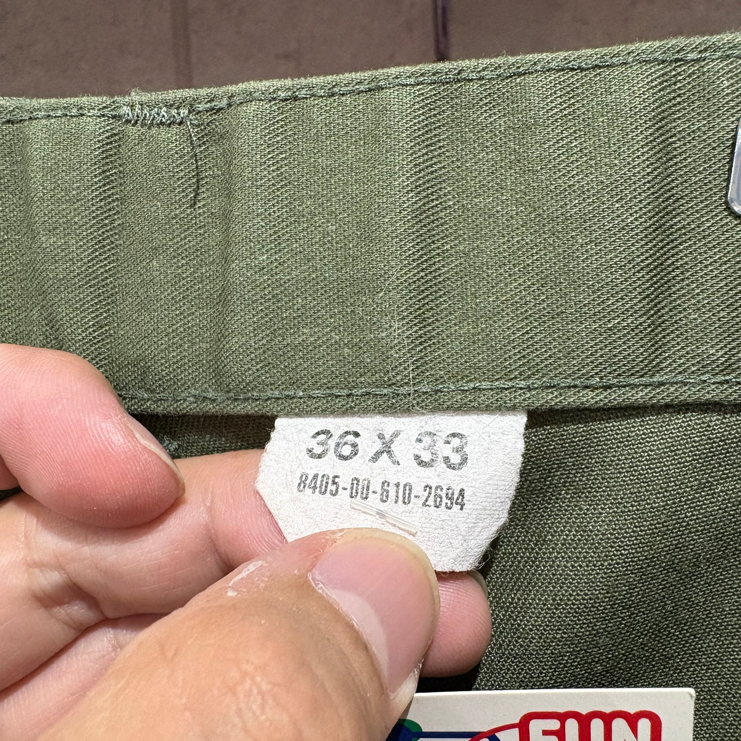【U.S. ARMY Utility Trousers OG-507】36/33