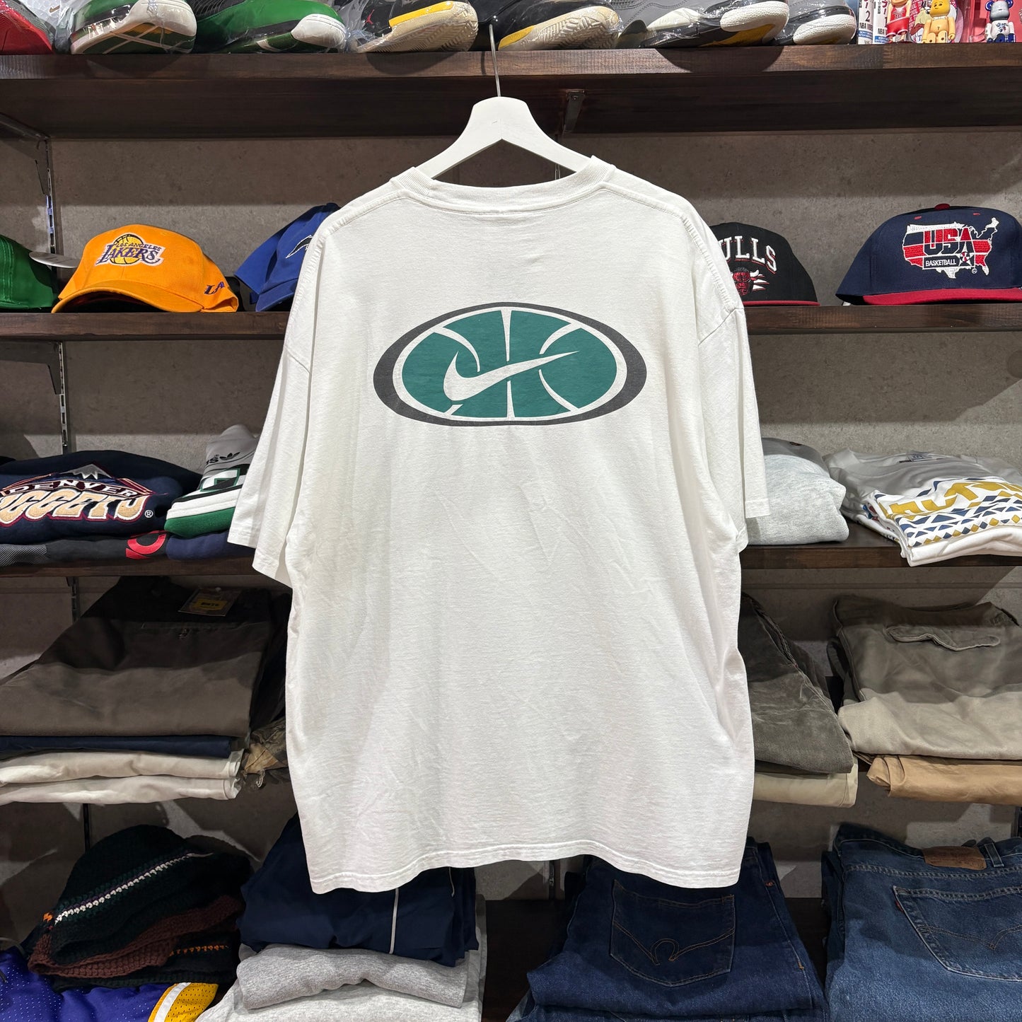 【90s / Nike / "Nike Basketball" T-Shirt / XL】