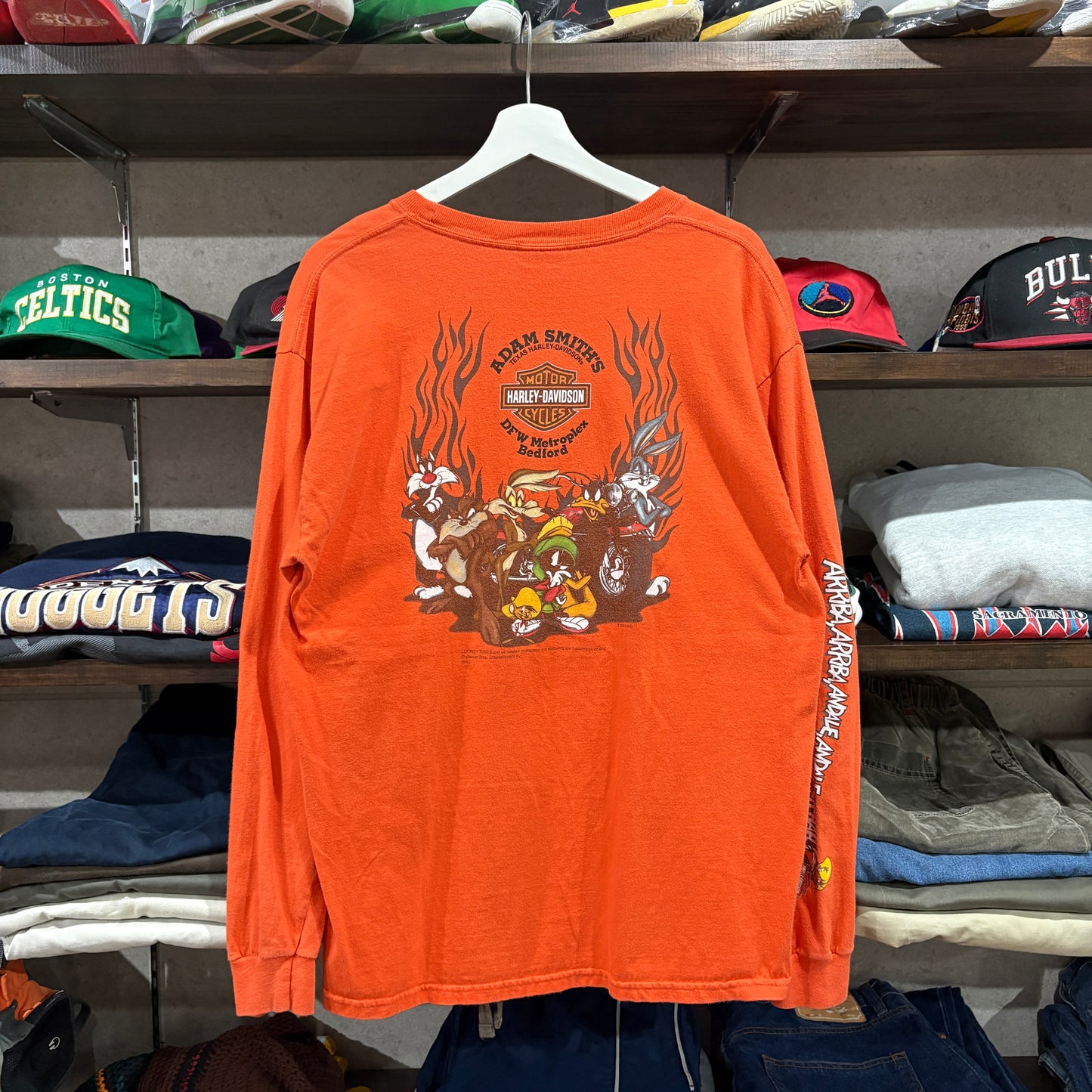 【2011 / Harley-Davidson × Warner Bros. / Long Sleeve T-Shirt / L】
