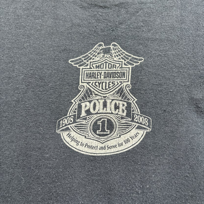 【00s HARLEY-DAVIDSON “POLICE 1905-2008” Commemorative T-Shirt】