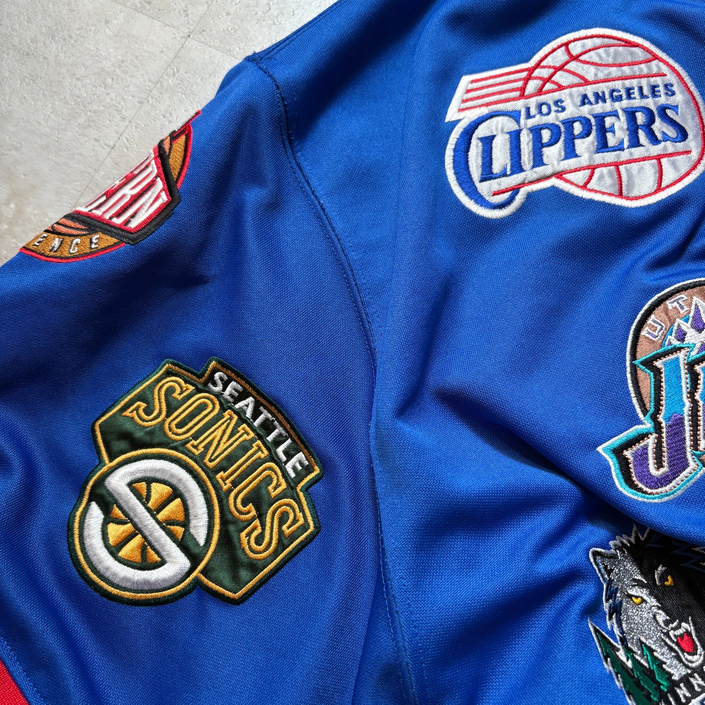 unique NBA Special 00’s NBA All Teams Patch Jacket　ゲームシャツ