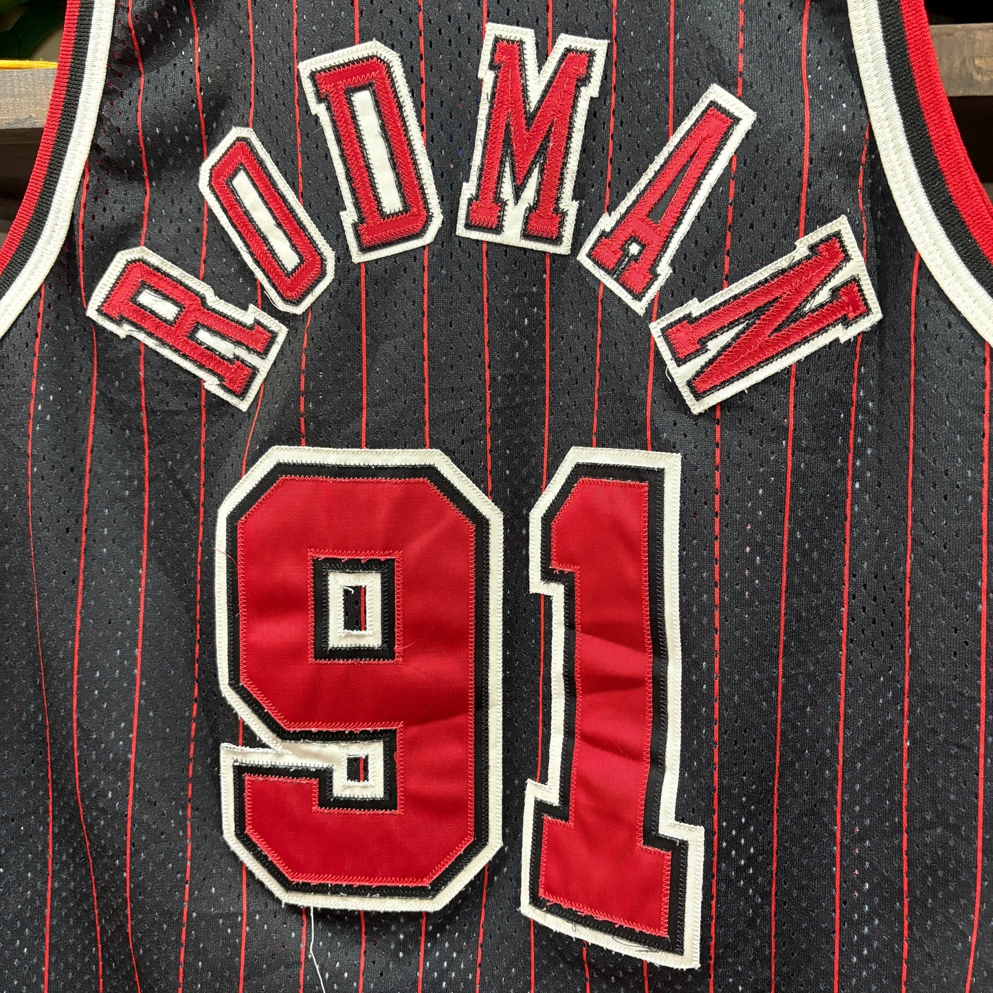 Chicago Bulls / Dennis Rodman #91 / Champion Replica Jersey