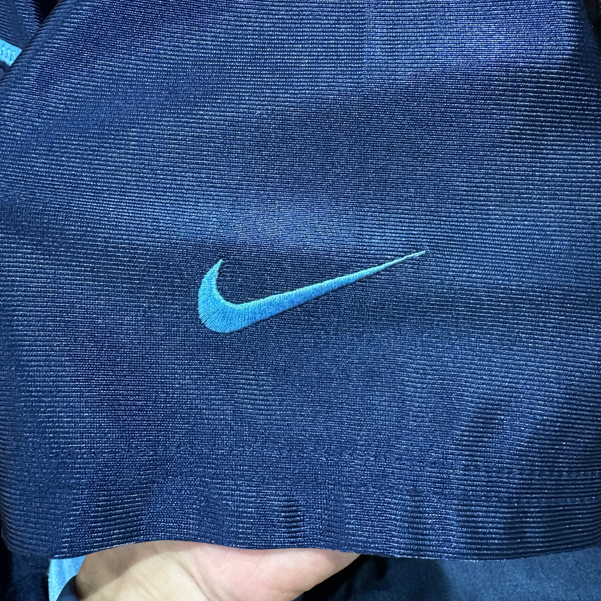 90s Late NIKE Half-Zip Game Shirt L Blue