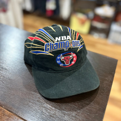 98s STARTER NBA Chicago Bulls 2nd Three-Peat Championship Snapback Cap
