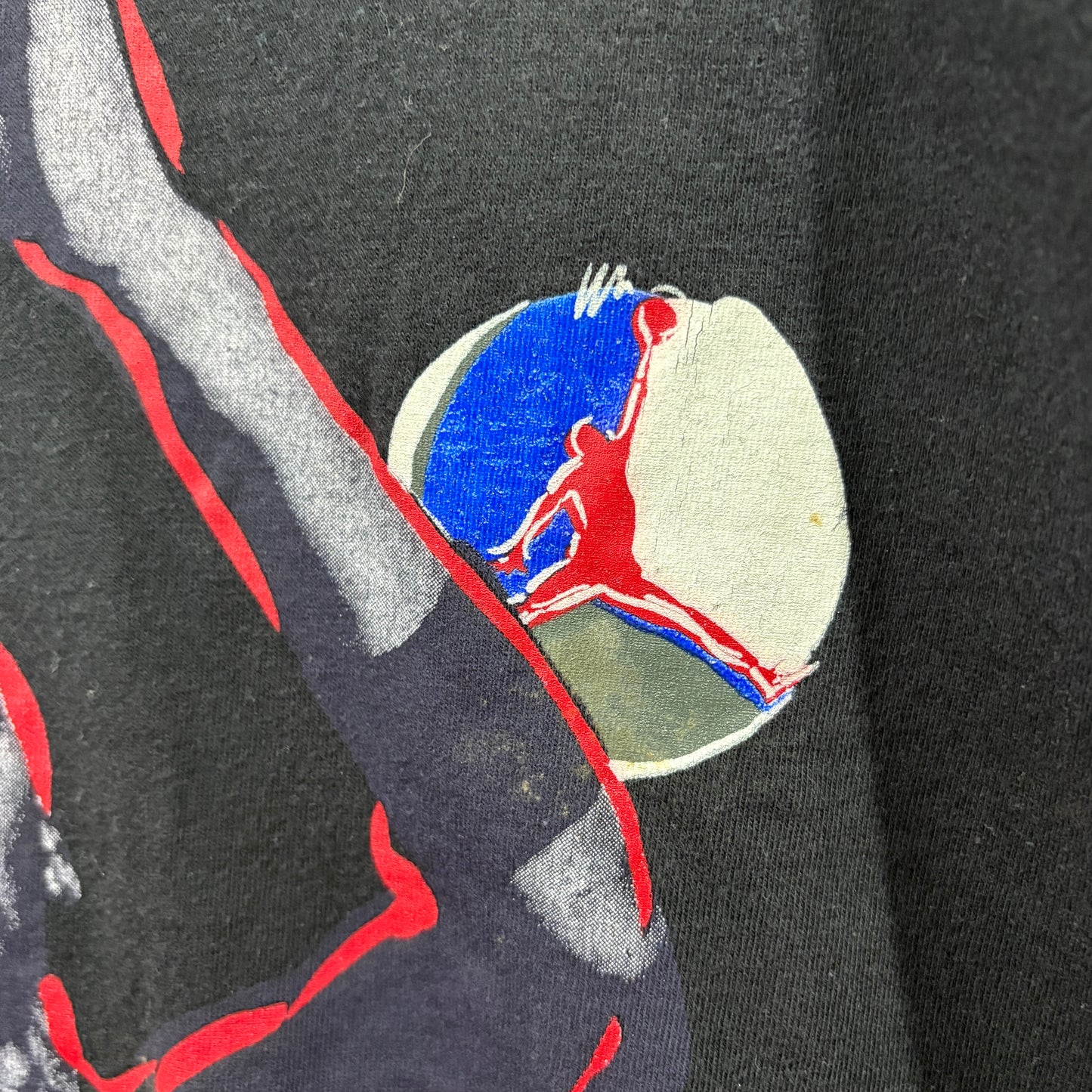 90s NIKE JORDAN "shoot form" Graphic T-Shirt   Chicago Bulls / AJ8〈2〉