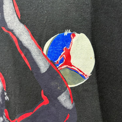 90s NIKE JORDAN "shoot form" Graphic T-Shirt   Chicago Bulls / AJ8〈2〉