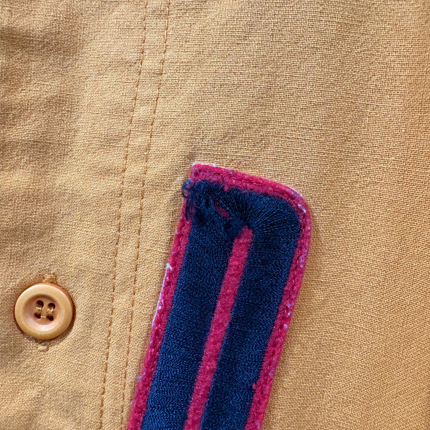 90s NIKE JORDAN ベースボールシャツ　マスタード　