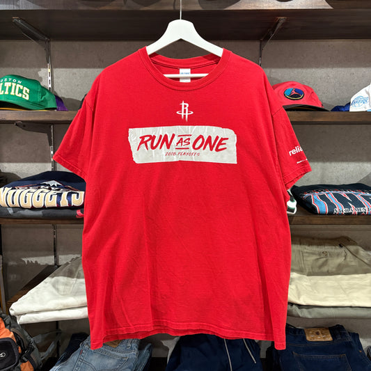 【Houston Rockets / 2010s "RUN AS ONE" Playoffs T-Shirt】