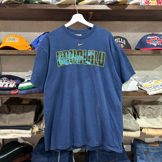 【00s / Nike Team / Honolulu Print T-Shirt / L】