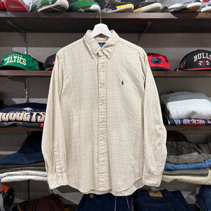 【90s / Polo by Ralph Lauren / Check Shirt / M / (Hong Kong)】