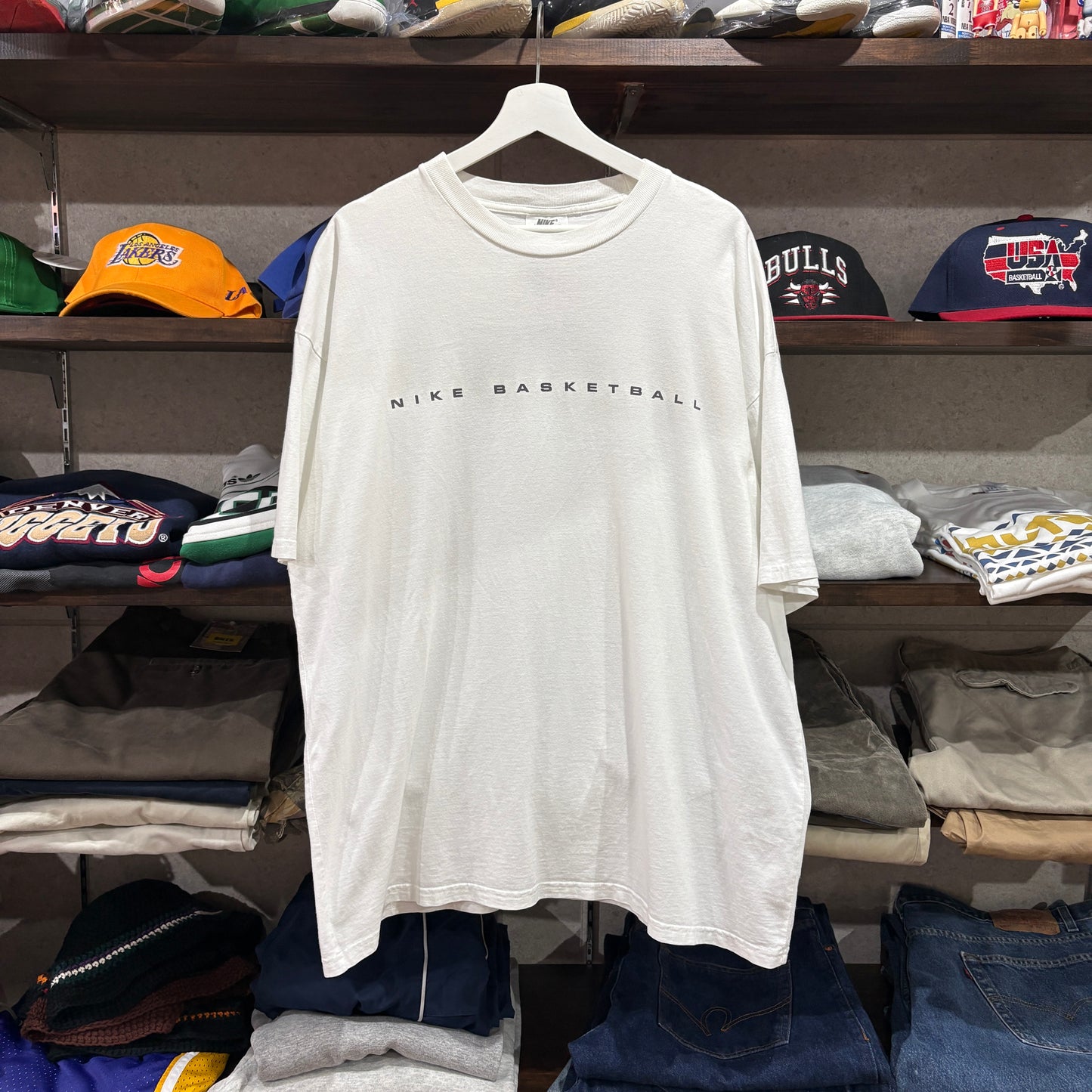 【90s / Nike / "Nike Basketball" T-Shirt / XL】