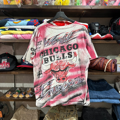 90s Chicago Bulls 1991 NBA Finals & World Champions Graphic Tee L