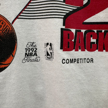 92s COMPETITOR Chicago Bulls "Back-to-Back" Champions Graphic Tee L