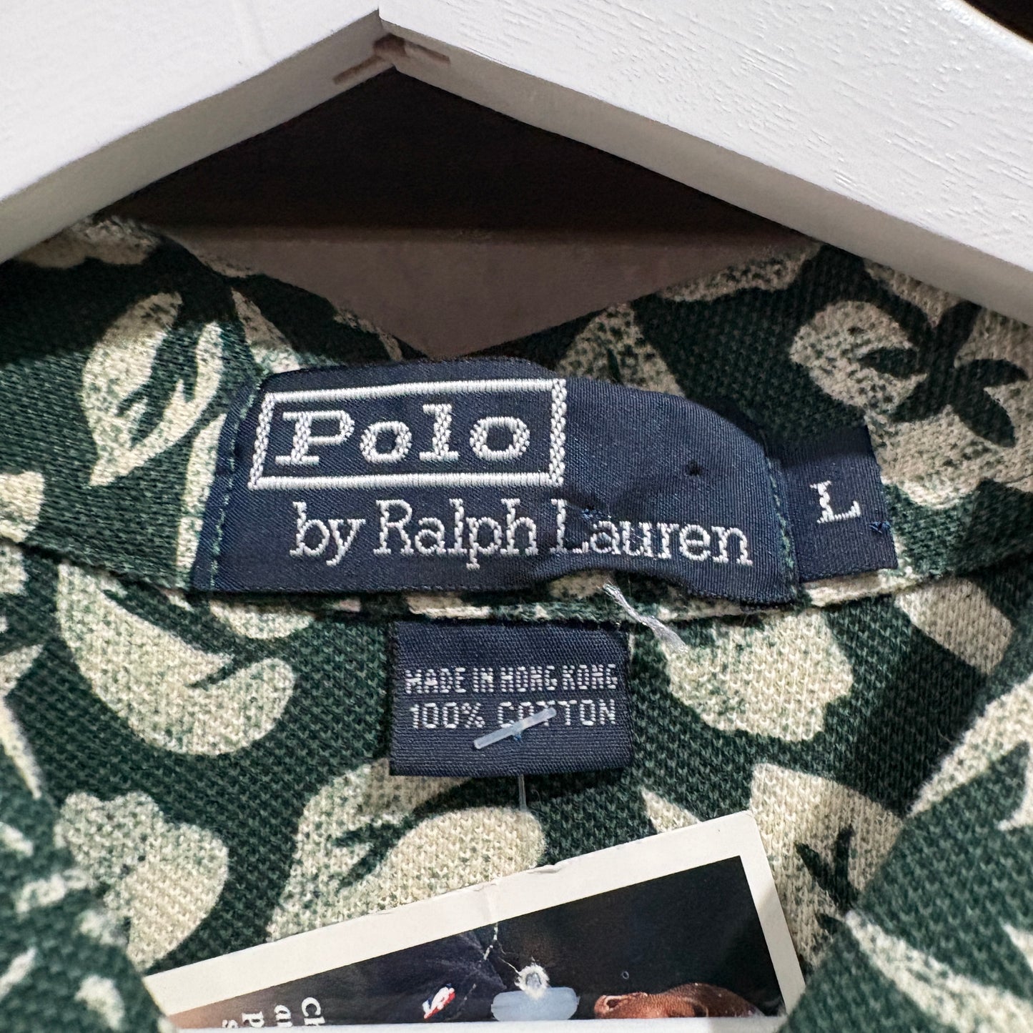 【90s / Polo by Ralph Lauren / Patterned Polo Shirt / L】