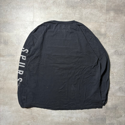 NBA SAN ANTONIO SPURS ロンT 2XL ブラック サンアントニオ・スパーズ　