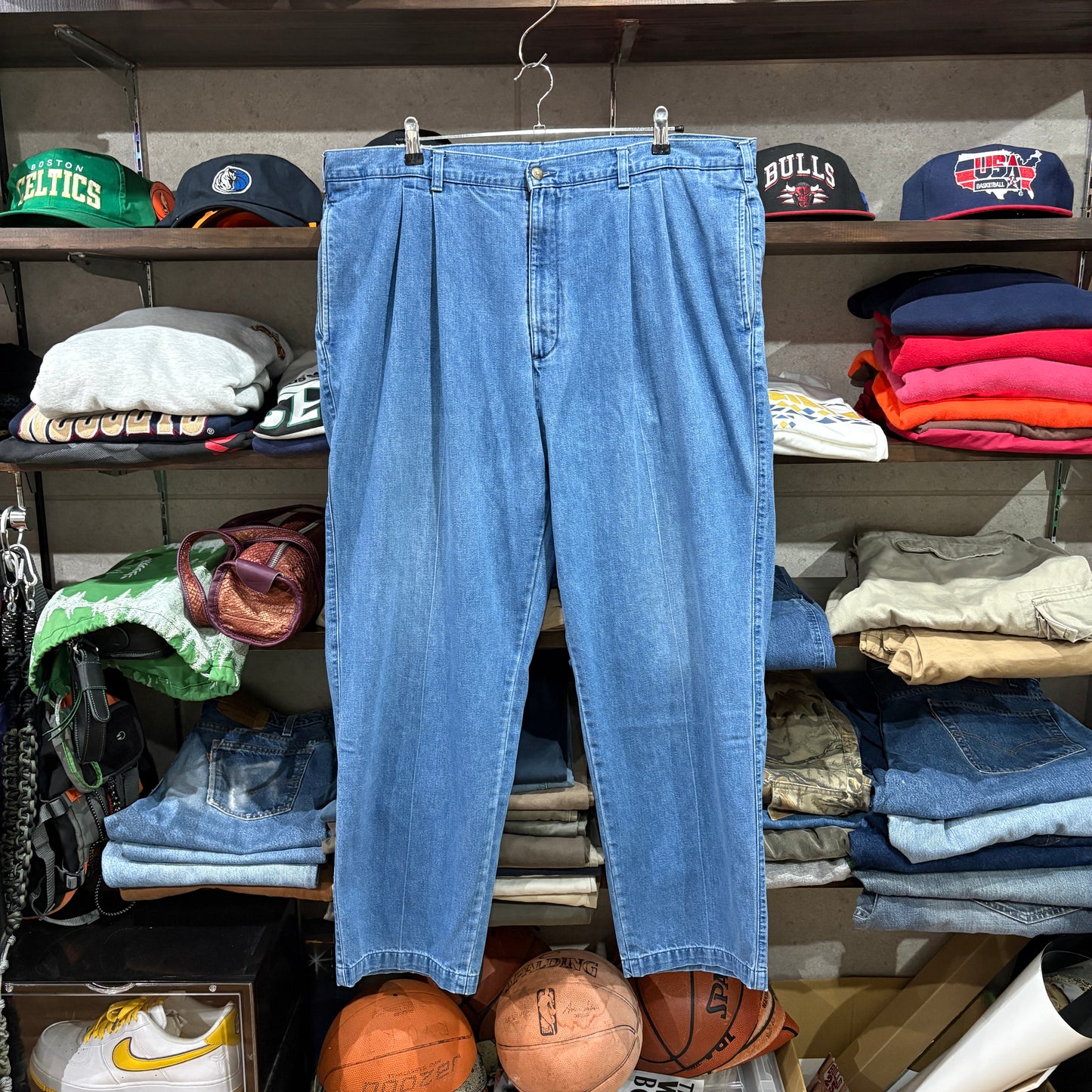 [90s / BAY TO BAY / Denim Chino Slacks / 42/30]