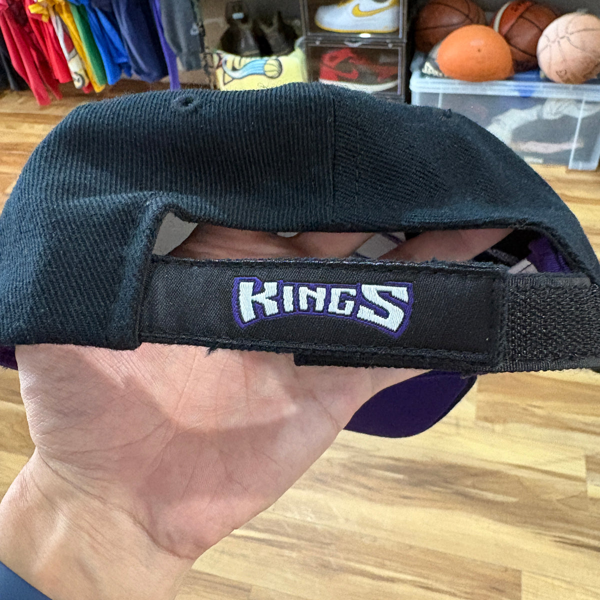 【dead stock】90s ANNCO Sacramento Kings Vintage Cap