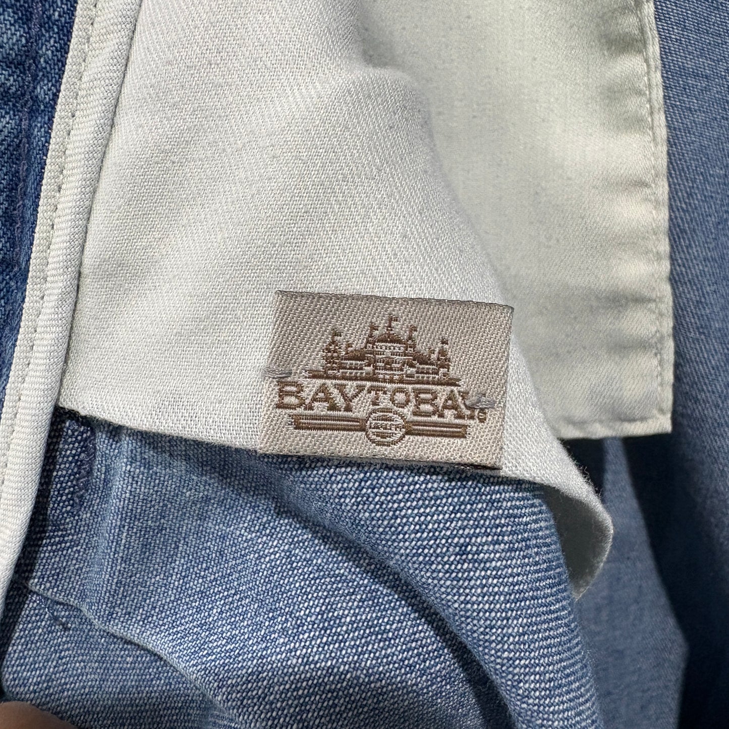 [90s / BAY TO BAY / Denim Chino Slacks / 42/30]