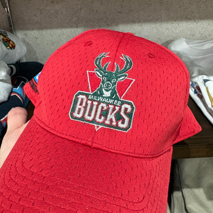 【00s / FSN Promo / 6-Panel Cap / Velcro Strap &amp; FSN Embroidery / Vintage Hat / Milwaukee Bucks】