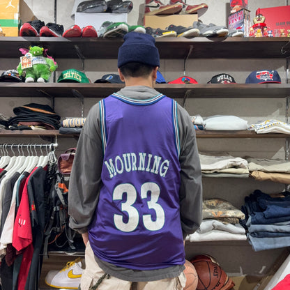 90s champion NBA アロンゾ・モーニング #33 バスケット ユニフォーム ゲームシャツ タンクトップ