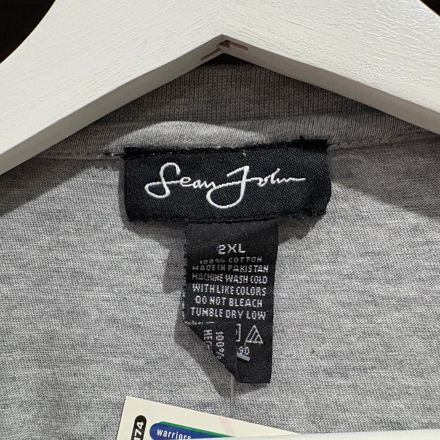 【00s / Sean John / Script Logo Embroidered L/S Tee / 2XL】