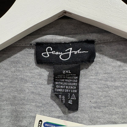 【00s / Sean John / Script Logo Embroidered L/S Tee / 2XL】