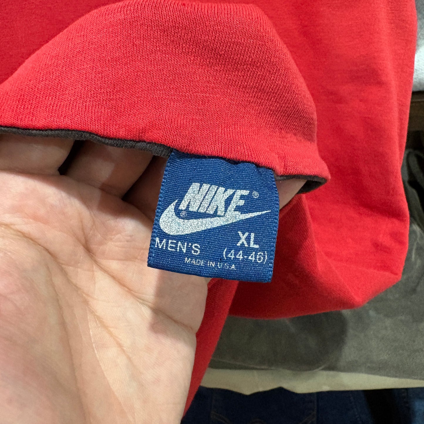 【1980s / Nike / Air Jordan "Double Face" T-Shirt / Navy Tag &amp; Faded / Vintage Tee / Chicago Bulls】