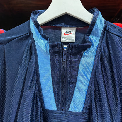 90s Late NIKE Half-Zip Game Shirt L Blue