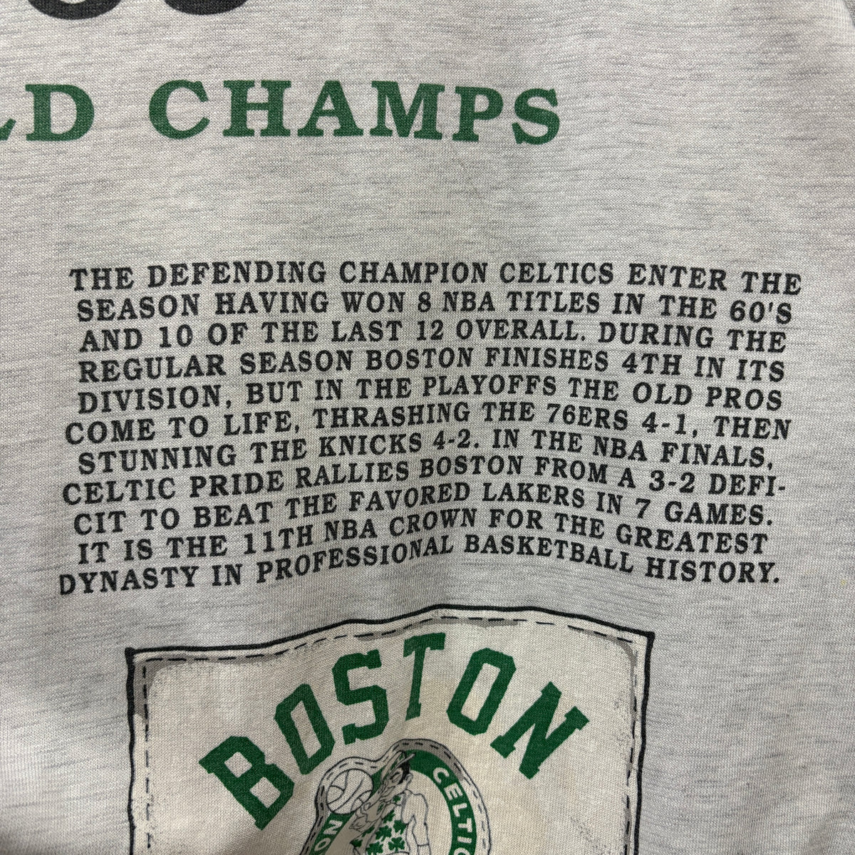 90s LONG GONE "1969 Boston Celtics" 7-Sleeve Graphic Tee XL相当