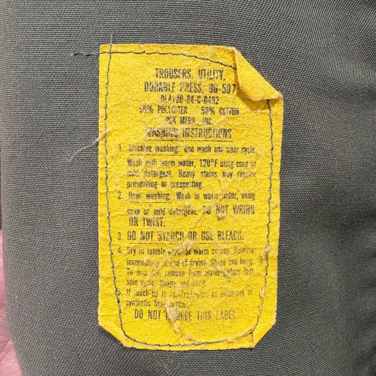 【U.S. ARMY Utility Trousers OG-507】36/33